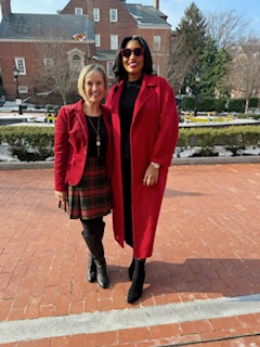Yvonne Harper with a community leader in Annapolis